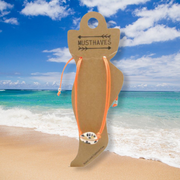 Enkelbandje schelp oranje