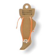 Enkelbandje schelp oranje