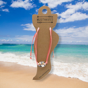 Enkelbandje schelp roze