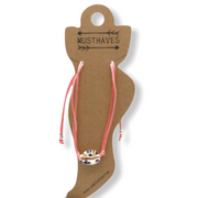 Enkelbandje schelp roze