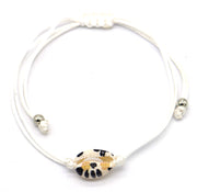 Enkelbandje schelp wit