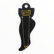 Enkelbandje verstelbaar met hartje - enkelbandje