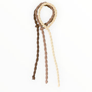 Gedraaide haarelastiekjes 3 stuks - beige - haaraccessoire