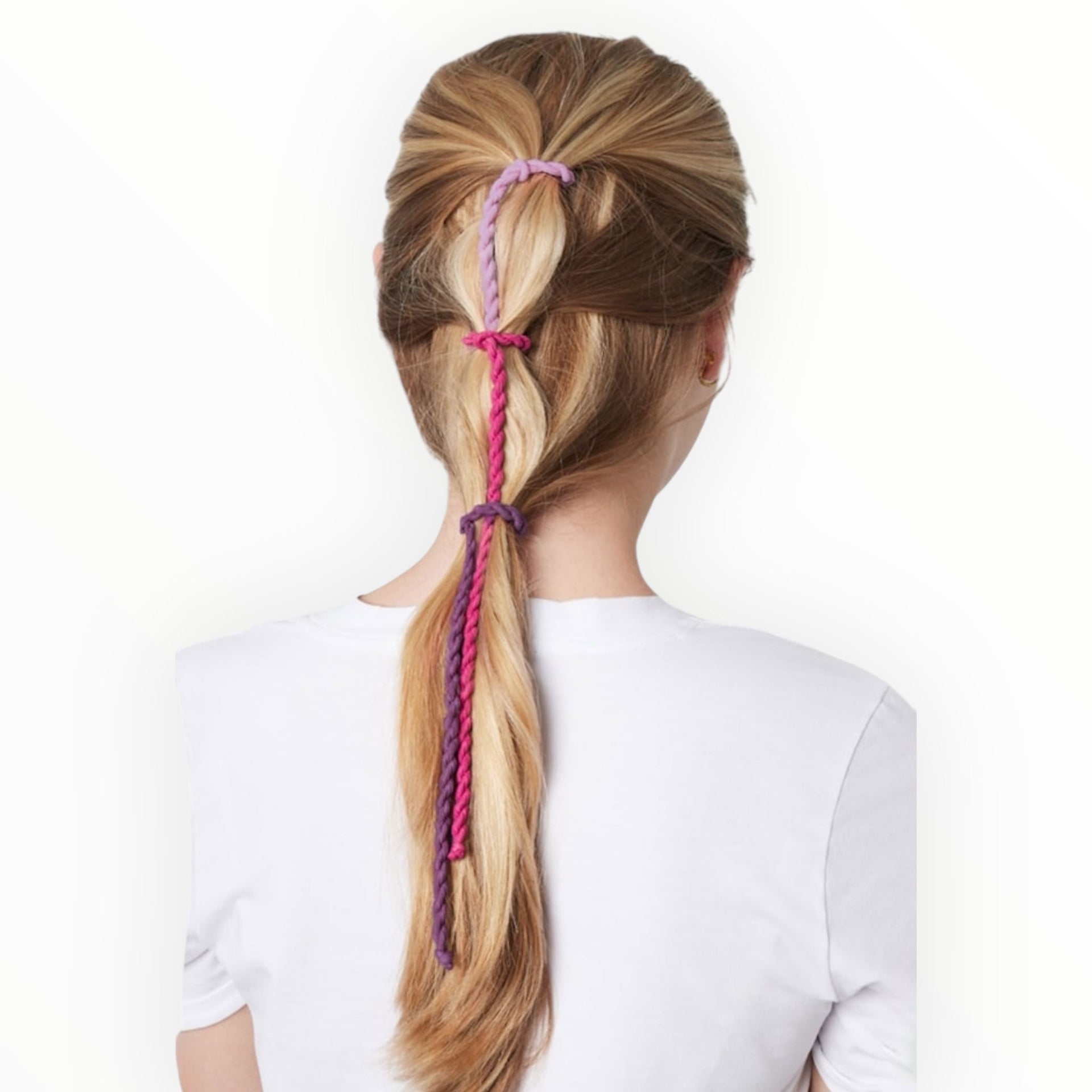 Gedraaide haarelastiekjes 3 stuks - haaraccessoire