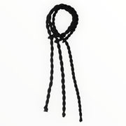 Gedraaide haarelastiekjes 3 stuks - zwart - haaraccessoire