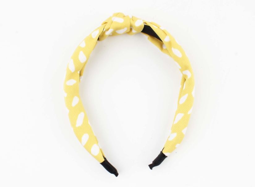 Geel/wit diadeem - diadeem