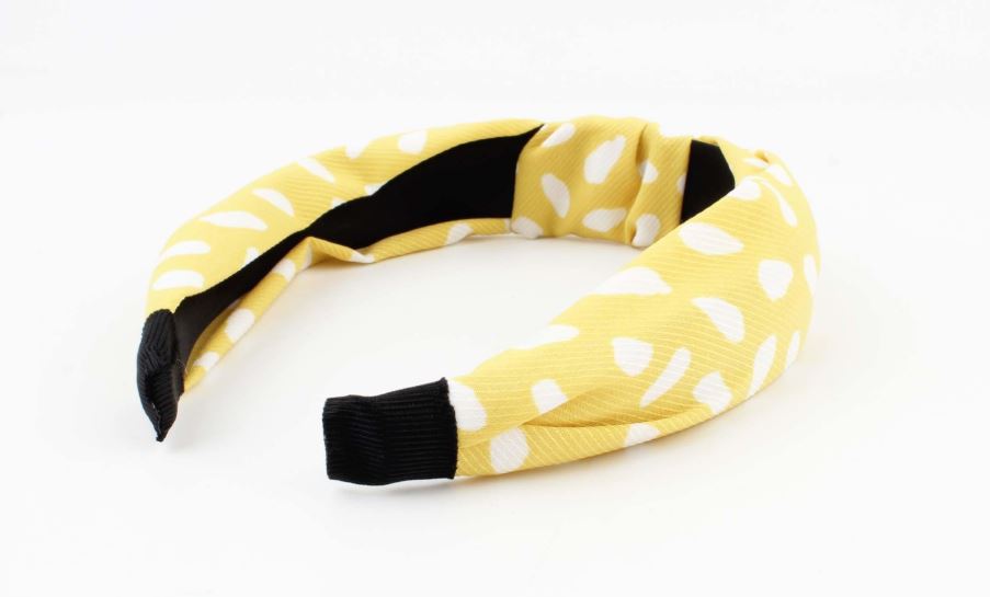 Geel/wit diadeem - diadeem