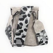 Grijs telefoontasje met geweven band - handtassen