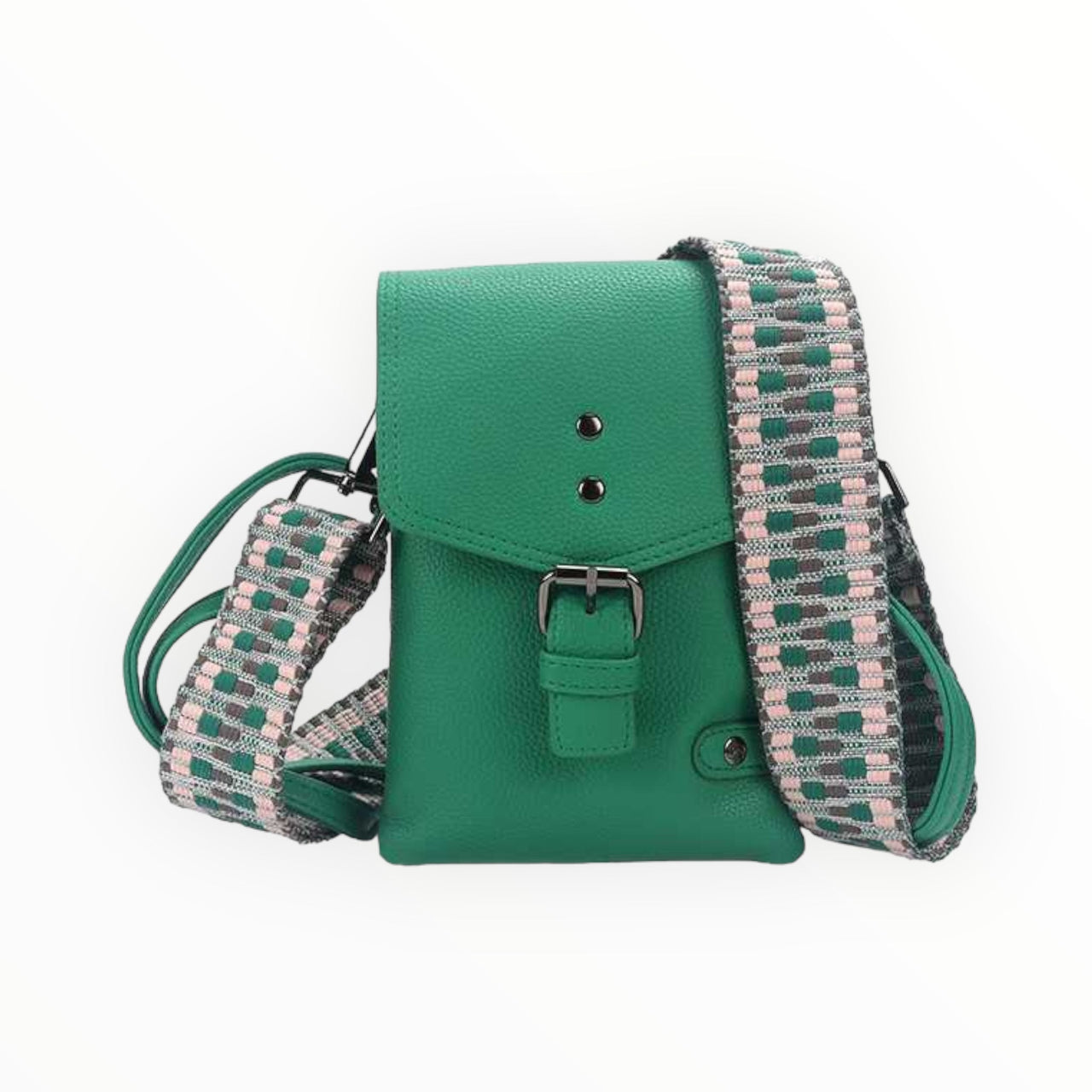 Groen telefoon- en schoudertasje kansas - crossbodybag