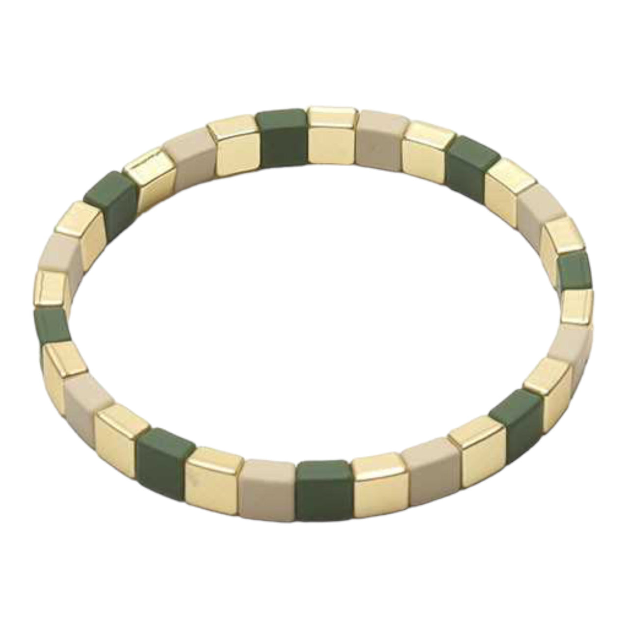 Groene enamel damesarmband - armband