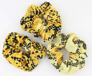 Haarband / bandana met elastiek geel print