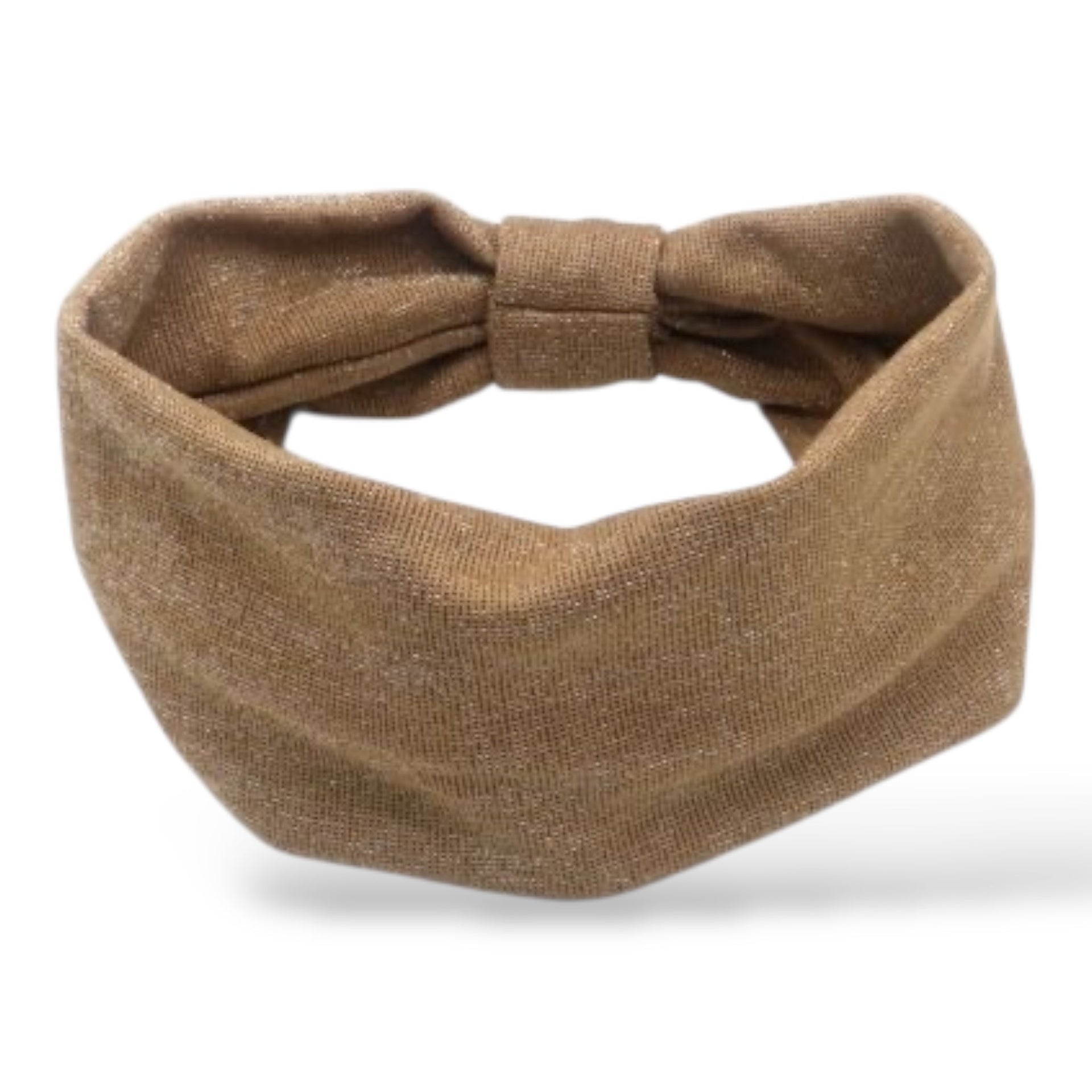 Haarband dames camel – zachte stoffen met knoop | comfortabel & tijdloos