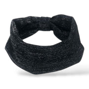 Haarband dames zwart – zachte stoffen met knoop | comfortabel & tijdloos