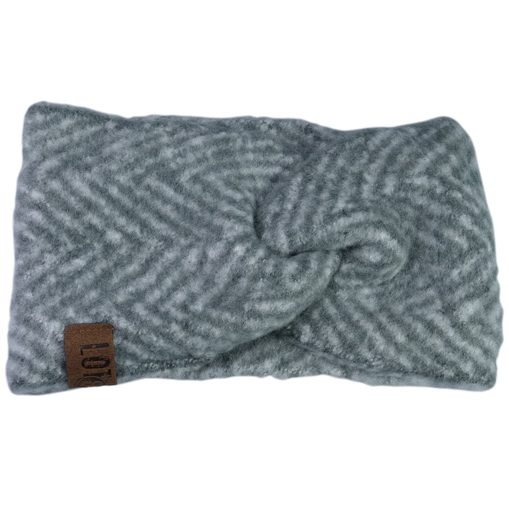 Haarband evi grijs visgraat lot83