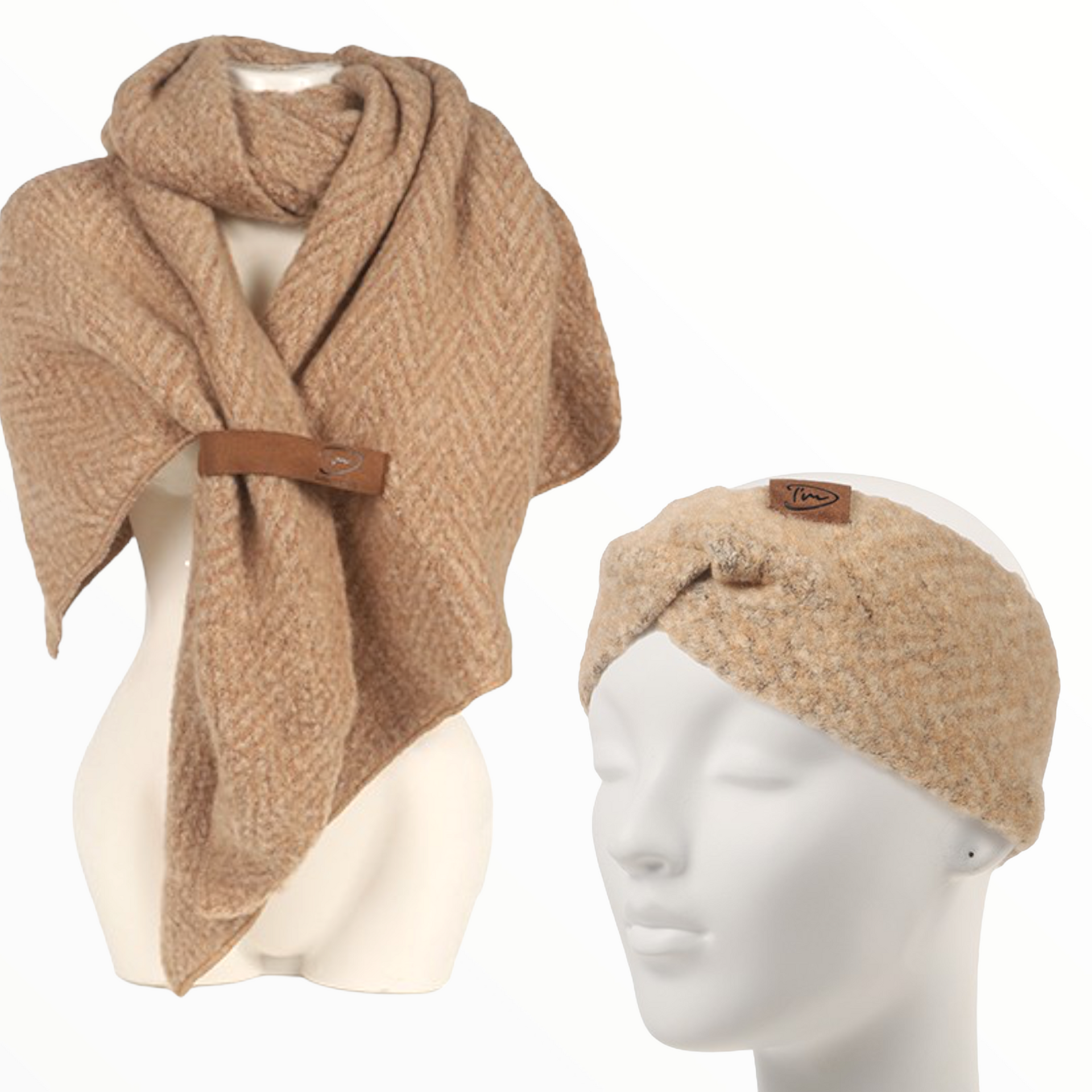 Haarband hinterglemm camel melée