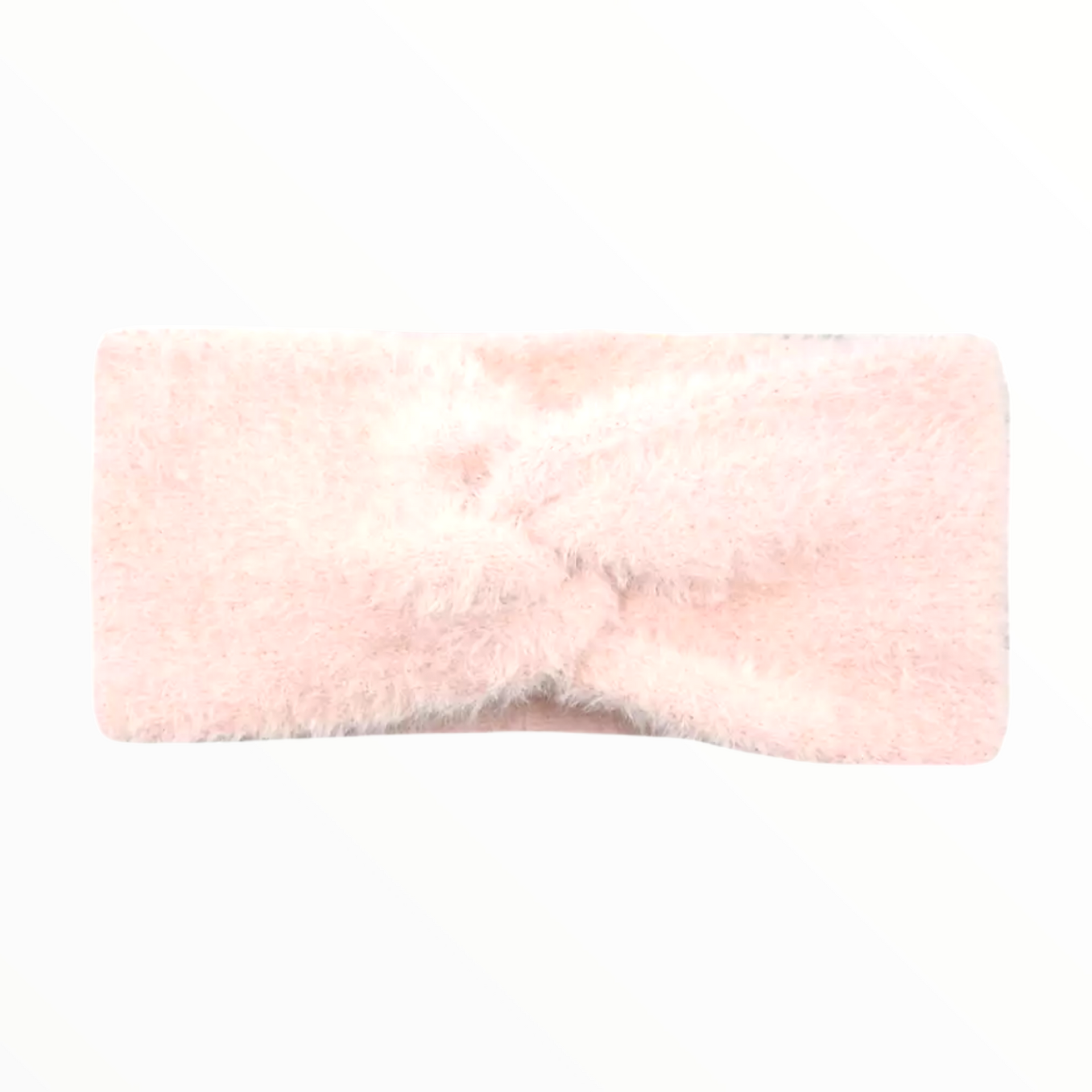 Haarband / oorwarmer fluffy soft touch roze