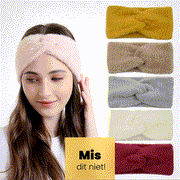 Haarband / oorwarmer fluffy soft touch roze