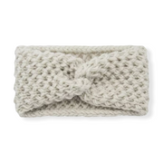 Haarband oorwarmer knots wolwit - haaraccessoire
