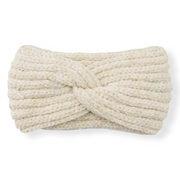 Haarband / oorwarmer soft touch melange wolwit