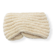 Haarband / oorwarmer soft touch melange wolwit