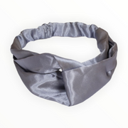 Haarband silk grijs