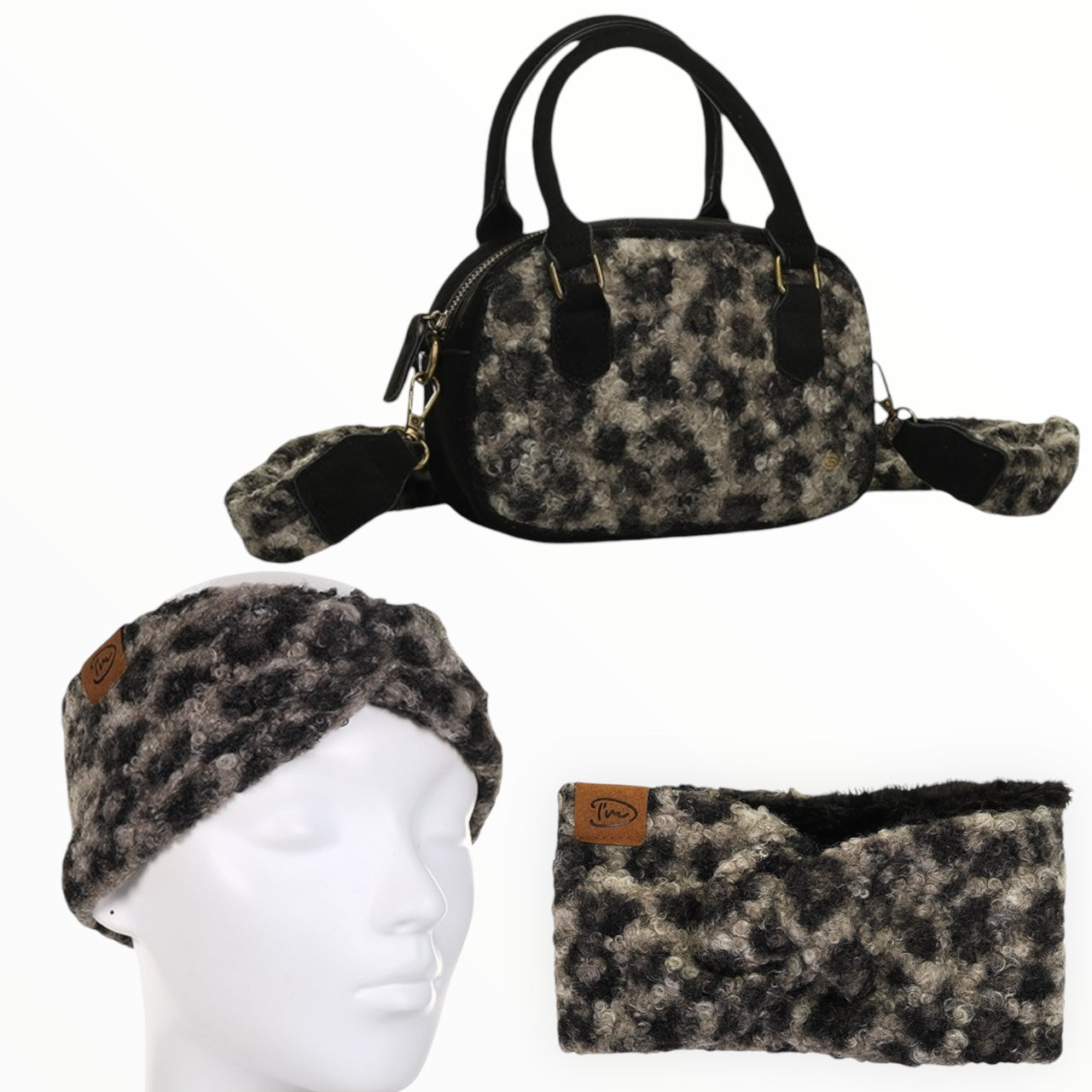 Winterset Trendy haarband met tasje