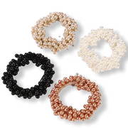 Haarelastiek met mooie kraaltjes - haarelastieken