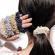 Haarelastiek met mooie kraaltjes - haarelastieken