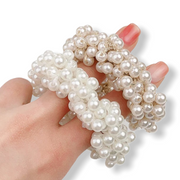 Haarelastiek met mooie kraaltjes - haarelastieken