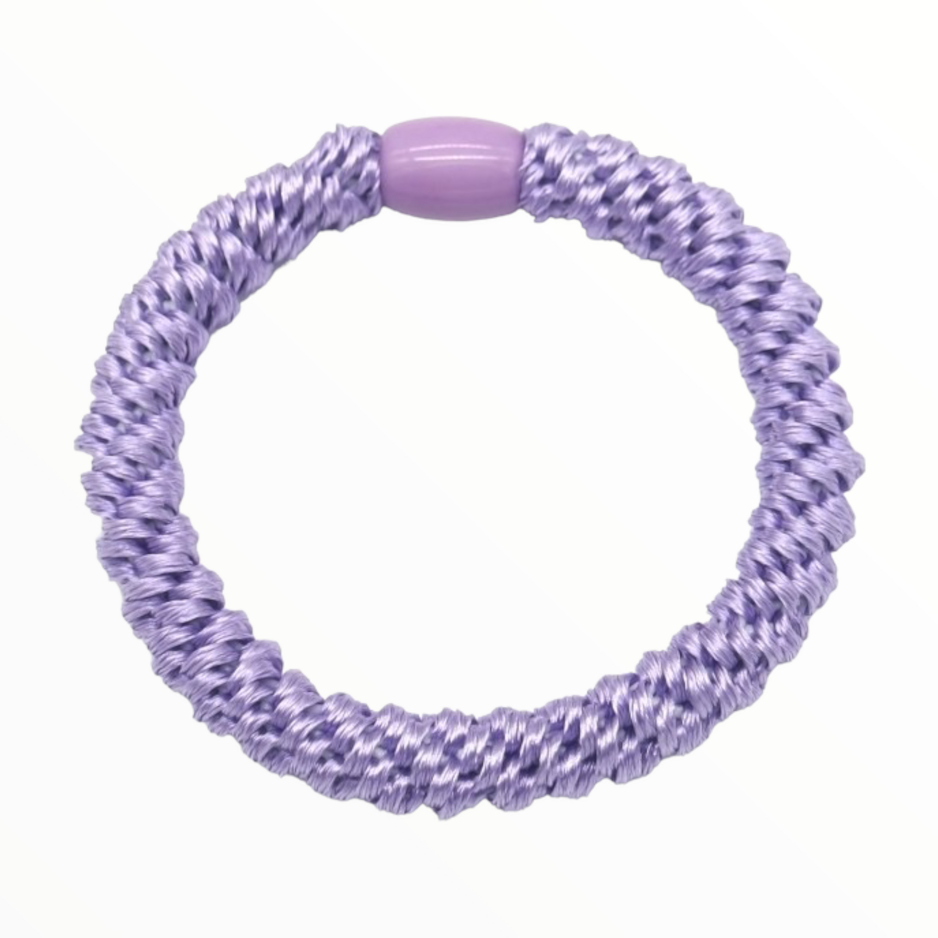 Haarelastiekjes - armbandjes knekkie 4 stuks groen-oranje-paars - haaraccessoire