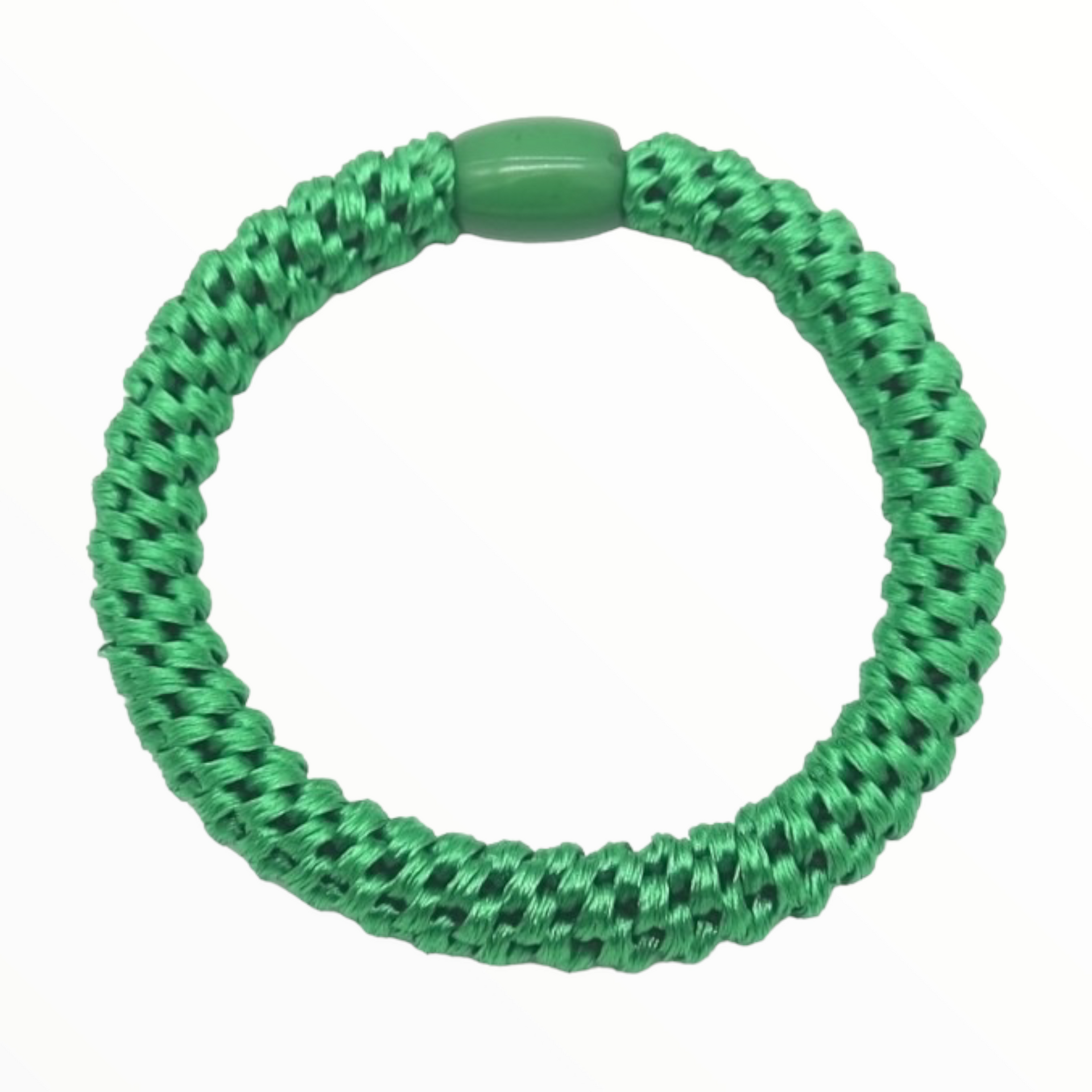 Haarelastiekjes - armbandjes knekkie 4 stuks groen-oranje-paars - haaraccessoire