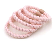 Haarelastiekjes - armbandjes soft summer knekkies 5 stuks pink - haarelastieken