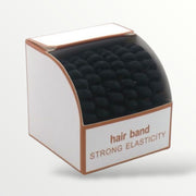 Haarelastiekjes - spiraal - 6 stuks zwart - haarelastieken