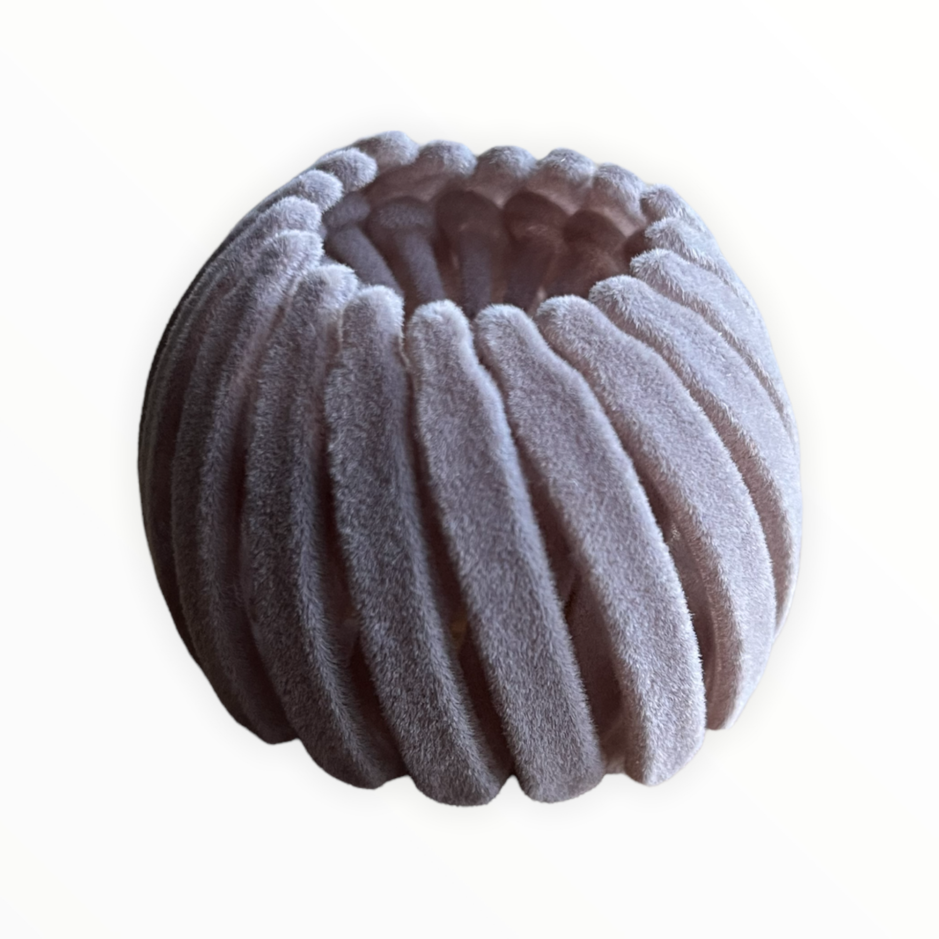 Haarklem de ’loop’ velvet een uniek haaraccessoire - velvet lichtgrijs - haarklemmen en -clips