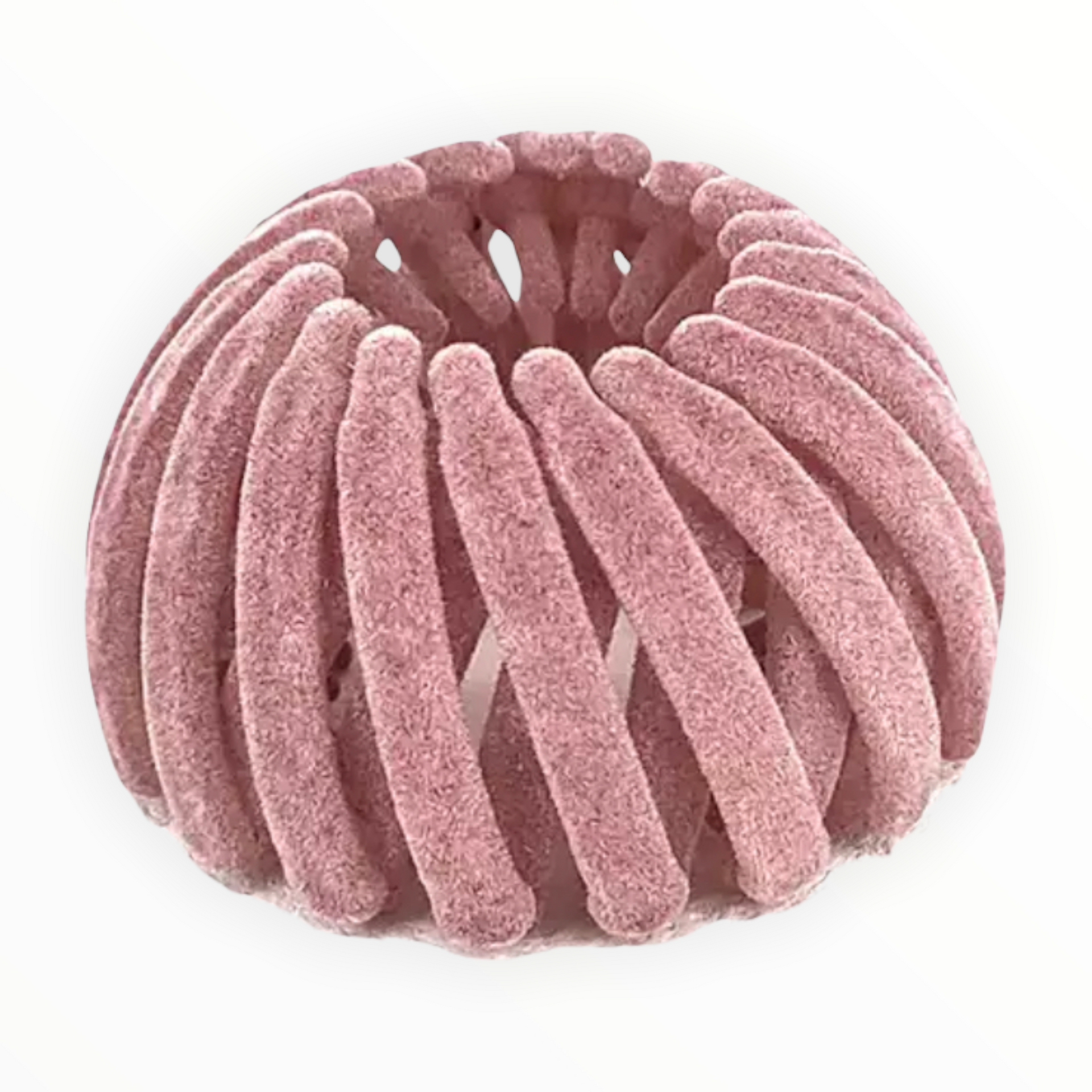 Haarklem de ’loop’ velvet een uniek haaraccessoire - velvet roze - haarklemmen en -clips