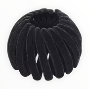 Haarklem de ’loop’ velvet een uniek haaraccessoire - velvet zwart - haarklemmen en -clips