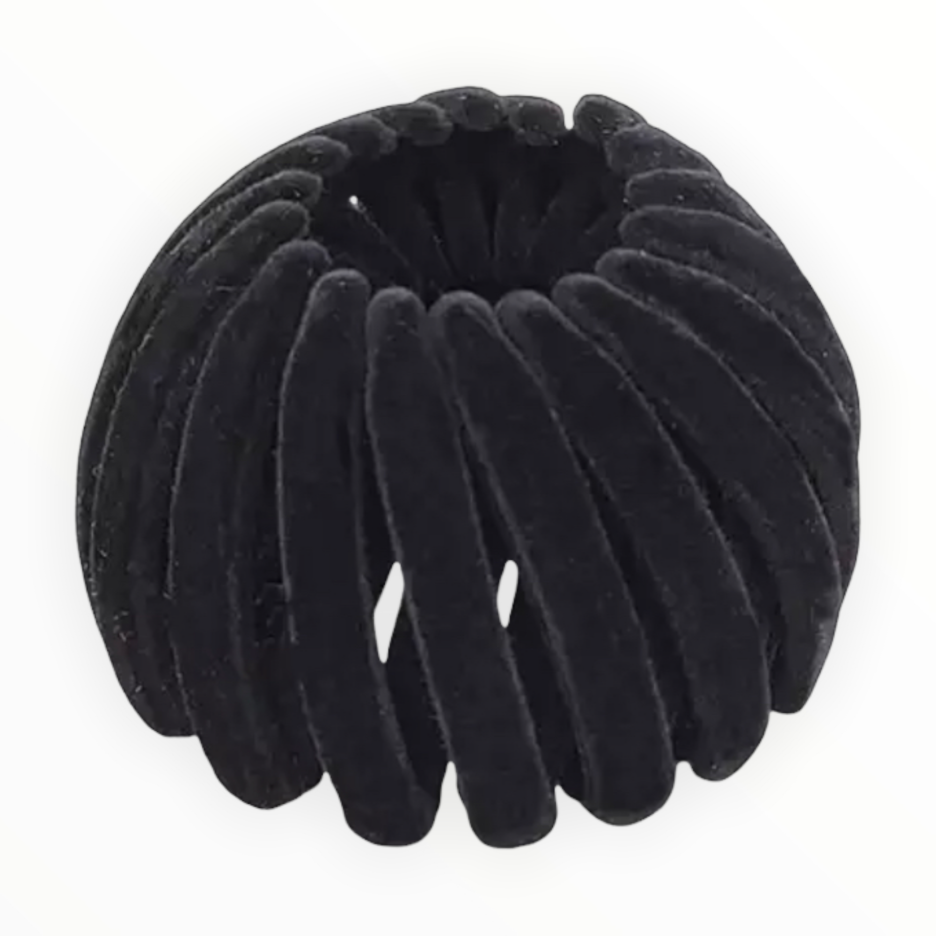 Haarklem de ’loop’ velvet een uniek haaraccessoire - velvet zwart - haarklemmen en -clips