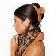 Haarklem haarclip fluffy - bruin - haarklemmen en -clips