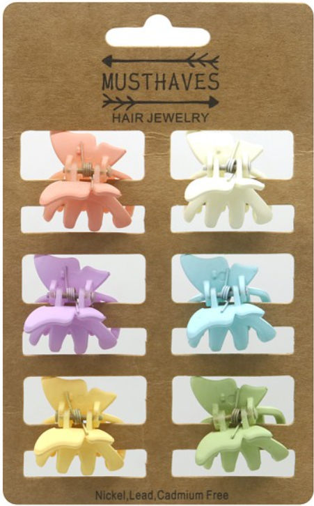 Kaart met 6 kleine haarklemmen summer - HAIRPIN.NU
