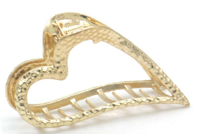 Haarklem hart goud – elegante metalen voor dames | sterke haarclip - haarklemmen en -clips