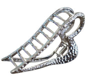 Haarklem hart zilver – elegante metalen voor dames | sterke haarclip - haarklemmen en -clips