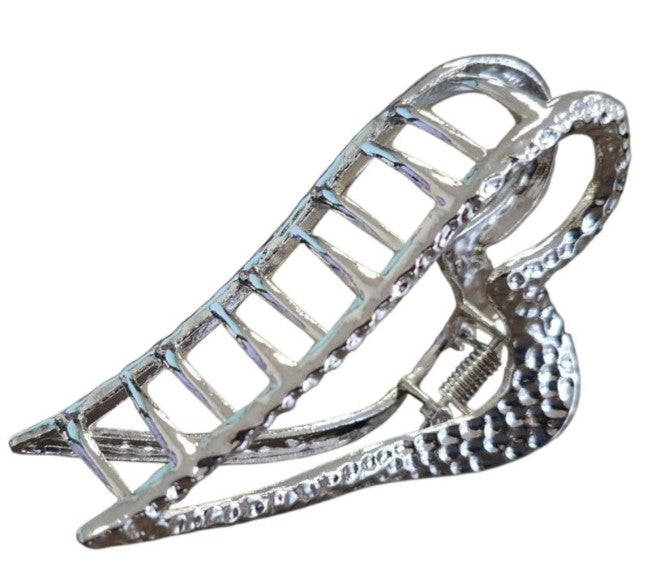 Haarklem hart zilver – elegante metalen voor dames | sterke haarclip - haarklemmen en -clips