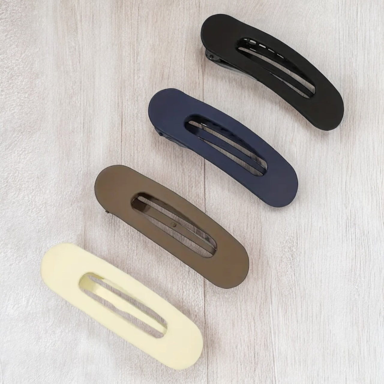Haarklem Mat set 4 stuks Naturel