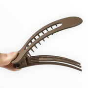 Haarklem mat set 2 stuks zwart - bruin - haarklemmen en -clips