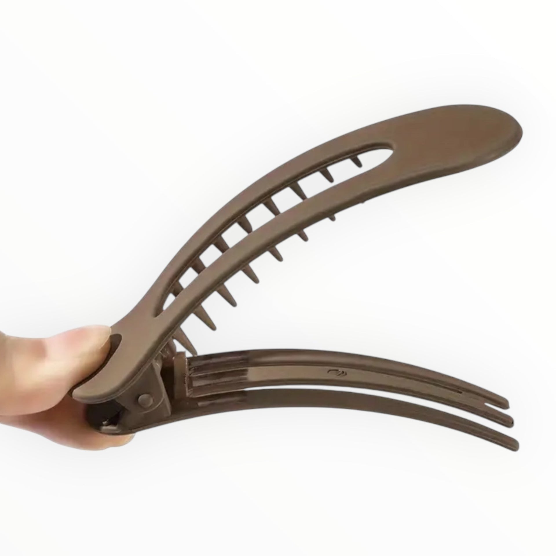 Haarklem mat set 2 stuks zwart - bruin - haarklemmen en -clips