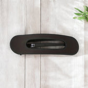 Haarklem mat set 2 stuks zwart - bruin - haarklemmen en -clips