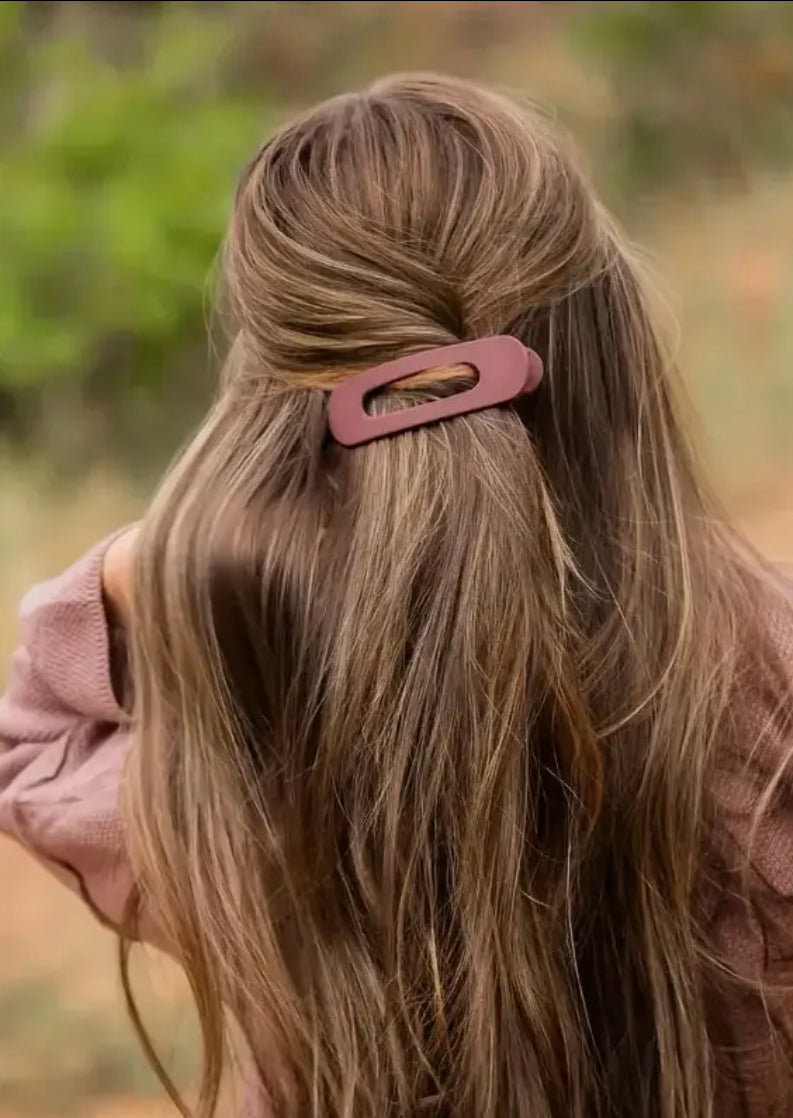 Haarklem mat set 4 stuks pastel - haarklemmen en -clips