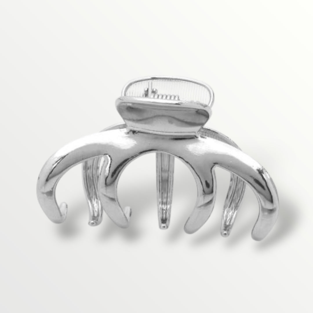Haarklem metal claw firm - zilver - haarklemmen en -clips
