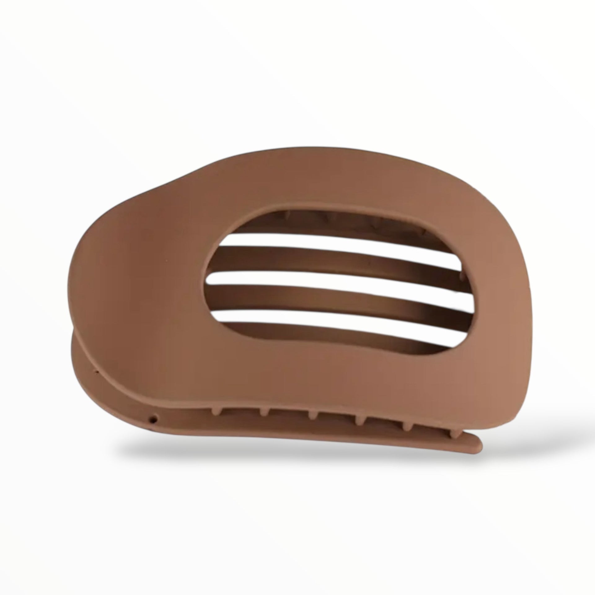 Haarklem plat set 4 stuks naturel-bruin - haarklemmen en -clips