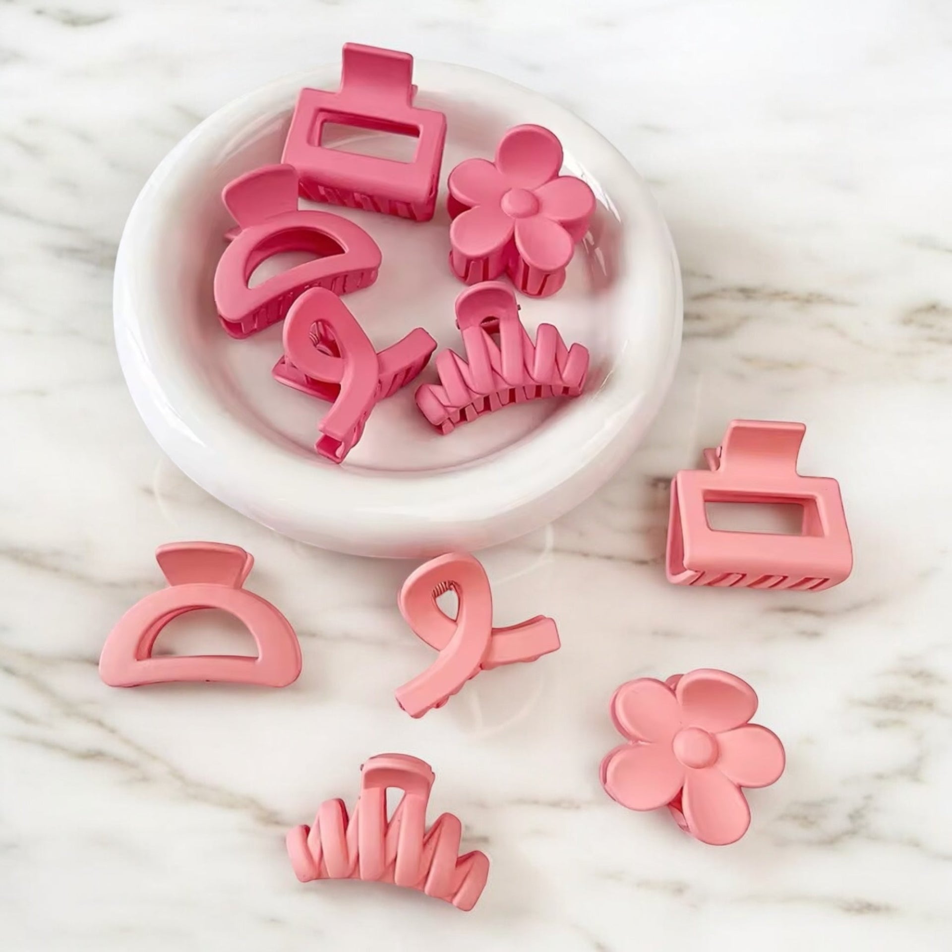 Haarklem set 10 stuks paars - lila mix - roze - haarklemmen en -clips